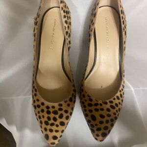 Loeffler Randall Tan Leopard Print Heels